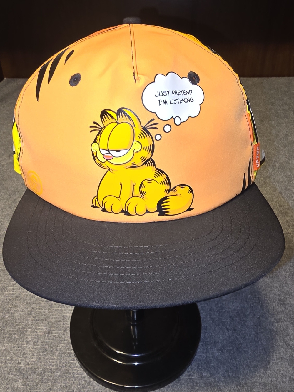 Garfield x Dungeon Forward Pretend I’m Listening Cremesicle Snapback Hat